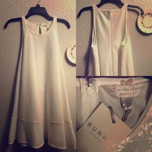 LC Lauren Conrad White Sequin Dress